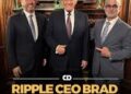 Donald Trump and Ripple CEO Brad Garlinghouse